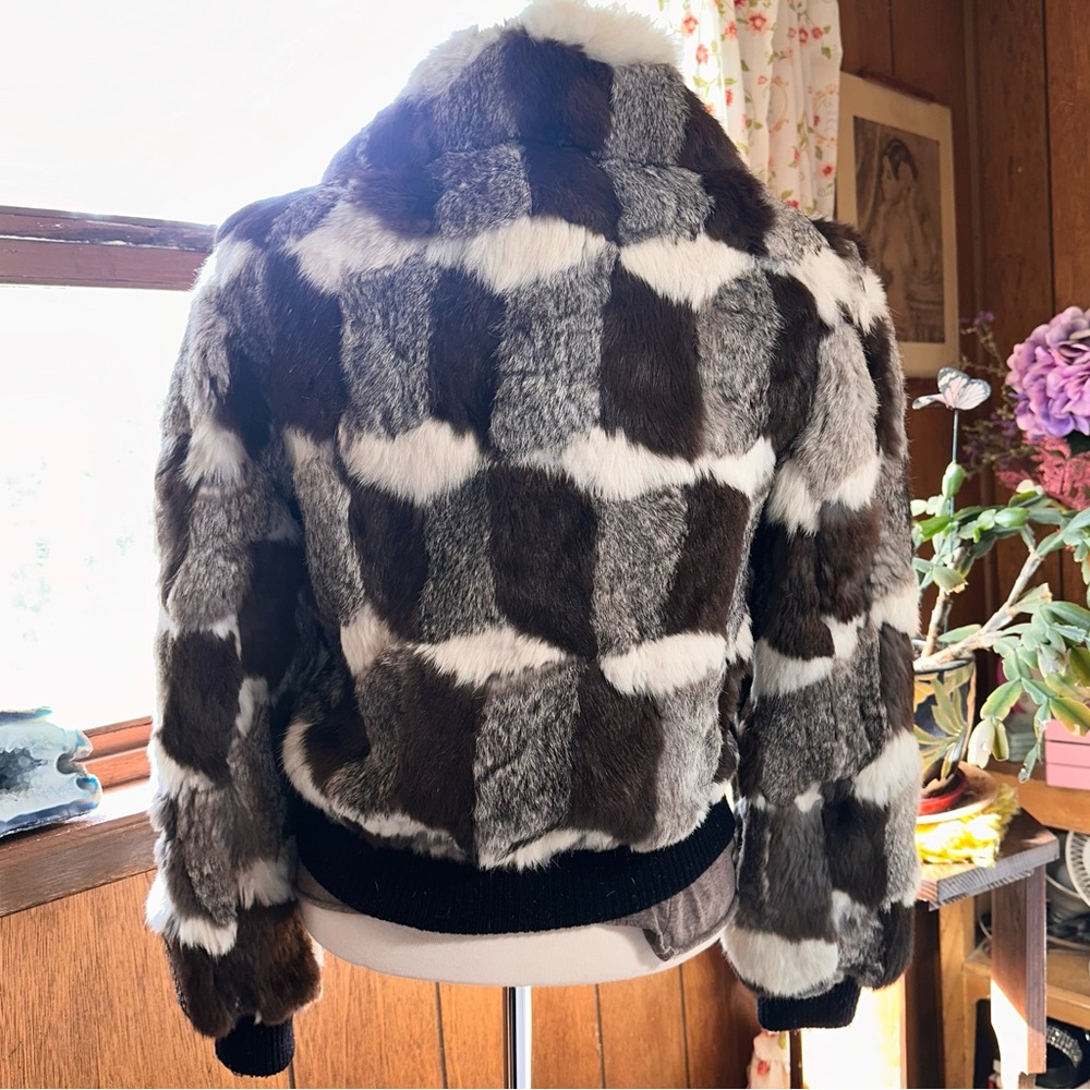 Dino Rico • Vintage Patchwork Rabbit Fur Coat - Picture 10 of 16